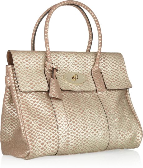 snakeskin mulberry bag