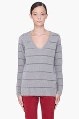 See By Chloé Grey Angora Blend Lurex Sweater