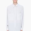 See By Chloé Grey Silk Double Pocket Blouse in White (grey) - Lyst