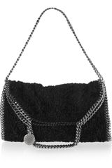 Stella McCartney Falabella Textured Faux Fur Bag
