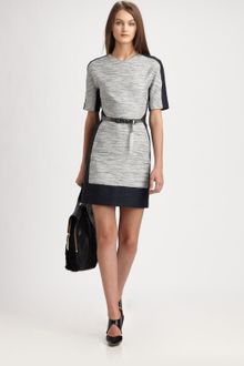 3.1 Phillip Lim Trompe Loeil Belted Dress - Lyst
