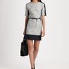 3.1 Phillip Lim Trompe Loeil Belted Dress in Gray (white) - Lyst