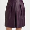 Akris Leather Skirt in Purple - Lyst