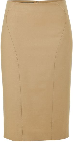 Alberta Ferretti Caramel Skirt - Lyst