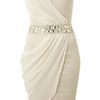Ax Paris Ax Paris Jewelled Strapless Dress in Gold (cream) - Lyst