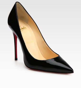 Christian Louboutin Patent Leather Pumps - Lyst