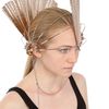 Halaby Feather Helmet Hat in Pink (rose) - Lyst