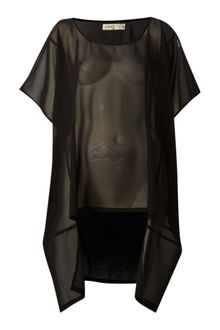 Label Lab Oversized Sheer Blouse - Lyst