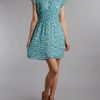 Pussycat Pussycat Rabbit Print Dress in Blue (aqua) - Lyst