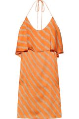 T-bags Printed Satin Dress