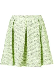 Topshop Fluro Boucle Pleated Skirt - Lyst