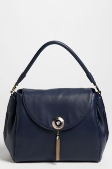 Versace Versace Medium Leather Flap Satchel - Lyst
