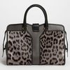 Yves Saint Laurent Cabas Chyc Medium Calf Hair Satchel in Gray (anthracite leopard) - Lyst