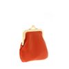 American Apparel Leather Frame Purse in Orange - Lyst