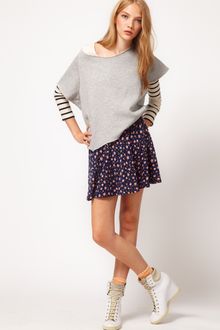 ASOS Collection  Skater Skirt in Floral Print - Lyst