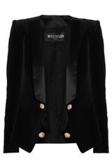 Balmain Velvet and Satin Blazer