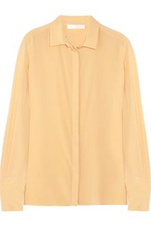 Chloé Silk Crepe De Chine Blouse - Lyst