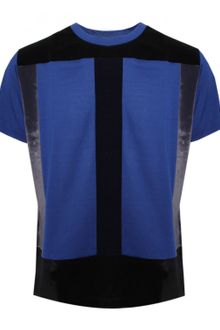Christopher Kane Flock Panel T Shirt Blue - Lyst