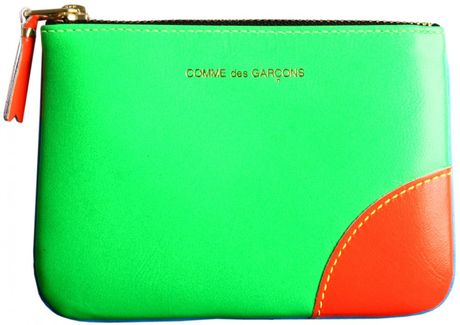 Comme Des Garçons Zip Wallet Super Fluo Bluegreen in Green for Men (blue) - Lyst