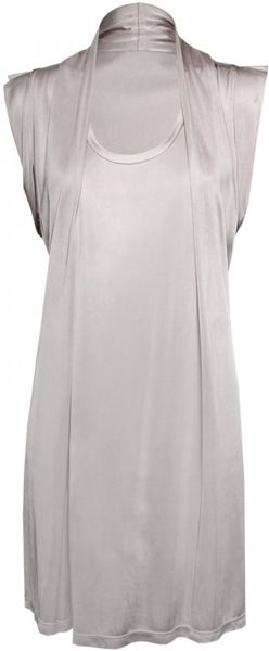 Hussein Chalayan Scarf Neck Dress Tea Rose - Lyst