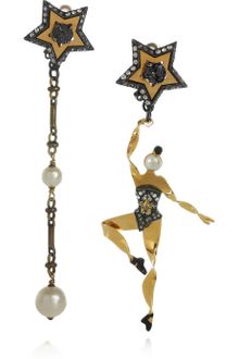 Lanvin Danseuses Swarovski Crystal Clip Earrings - Lyst