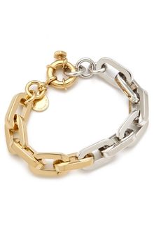 Marc By Marc Jacobs Mini Links Bicolor Link Bracelet - Lyst
