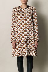 Mary Katrantzou Dimpsy Dials Print Aline Coat