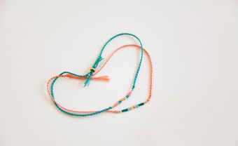 Ora Silk and Gold Bracelet Set - Lyst