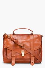 Proenza Schouler Ps1 Large Brown Satchel
