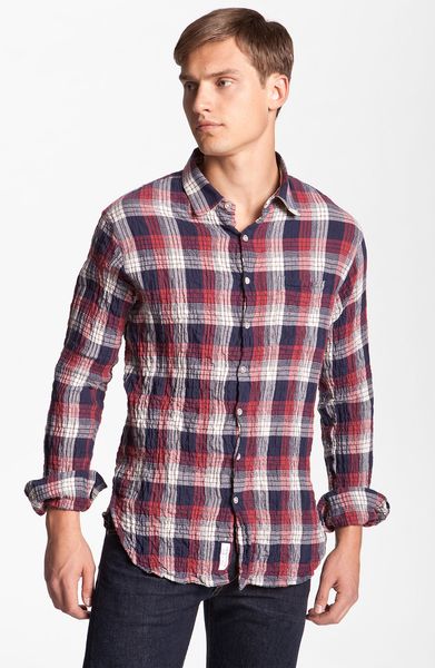 Rag & Bone Beach Woven Shirt in Purple for Men (wine) - Lyst