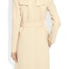 Roland Mouret Textured Wool and Silk Coat in Beige (cream) - Lyst