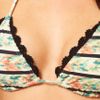 Seventh Wonderland Mirella Sliding Triangle Bikini in Floral (floralstripeblack) - Lyst
