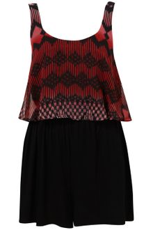 Topshop Ombre Aztec Playsuit - Lyst