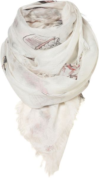 Topshop London Icon Scarf in Beige (cream) - Lyst