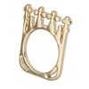 Topshop Multi Crown Ring in Gold - Lyst