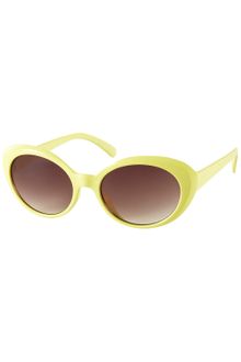 Topshop Small Plastic Oval Sunglasses - Lyst