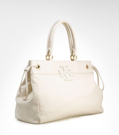 tory burch stacked logo tote