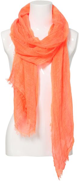 Zara Rustic Linen Scarf - Lyst