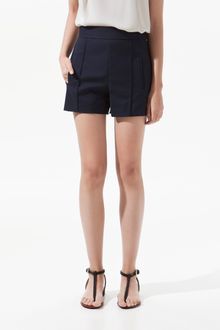 Zara Shorts with Front Rib - Lyst