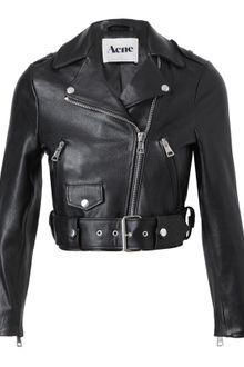 Acne Mape Leather Motorcycle Jacket - Lyst