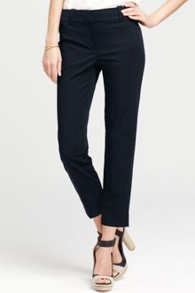 Ann Taylor Petite Signature Polished Cotton Cropped Pants - Lyst