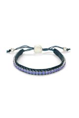 Brooks Brothers Suede and Crystal Bracelet