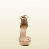 Gucci Taryn High Heel Platform Sandal with Ankle Strap in Beige (powder) - Lyst