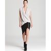 Helmut Lang Helmut Lang Top Soft Shroud Twisted Drape in Beige (plaster) - Lyst
