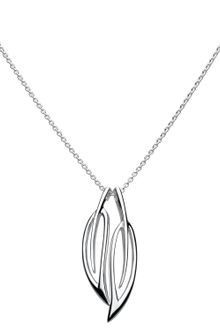 Kit Heath Sterling Silver Leaf Necklace - Lyst