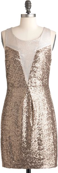 ModCloth Taupe and Dream Dress - Lyst