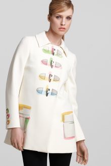 Moschino Cheap & Chic  Printed Trench Coat - Lyst