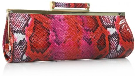 Nine West Racket Sml Clutch in Animal (red) - Lyst