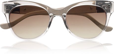 The Row Cat Eye Acetate Sunglasses in Brown - Lyst