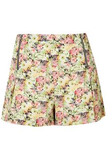 Topshop Coord Peony Floral Shorts - Lyst
